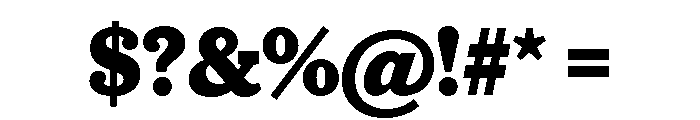 Caponi Slab Bold Font OTHER CHARS