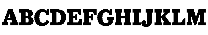 Caponi Slab Bold Font UPPERCASE