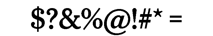 Caponi Slab Medium Font OTHER CHARS