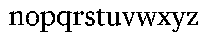 Caponi Slab Regular No 2 Font LOWERCASE