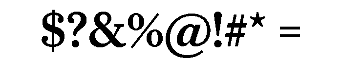 Caponi Text Medium Font OTHER CHARS