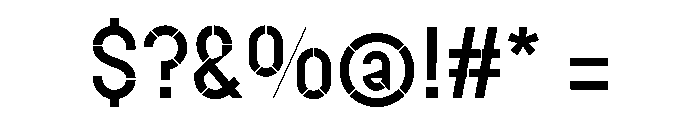 Caporal Regular Font OTHER CHARS