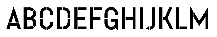 Caporal Regular Font UPPERCASE