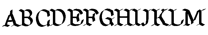 Career Salle13 Cursive Font UPPERCASE