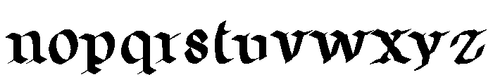 Career Salle13 Cursive Font LOWERCASE