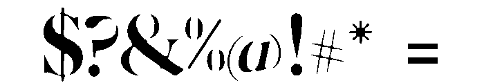 Career Turning Font OTHER CHARS