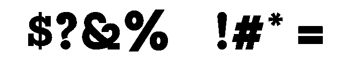 Carton Font OTHER CHARS