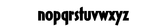 Casablanca CondensedBoldAlt Font LOWERCASE