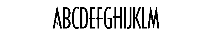 Casablanca CondensedLightAlt Font UPPERCASE