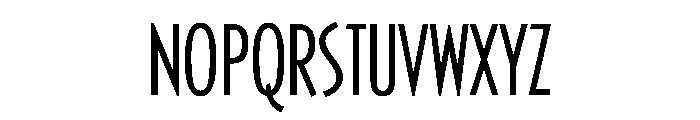 Casablanca CondensedLightAlt Font UPPERCASE