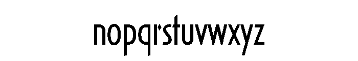 Casablanca CondensedLightAlt Font LOWERCASE