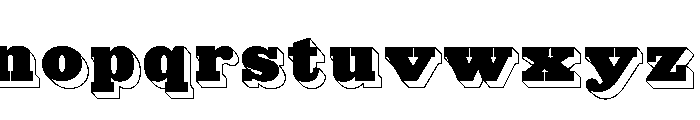 Caslon Antique Inverse Font LOWERCASE