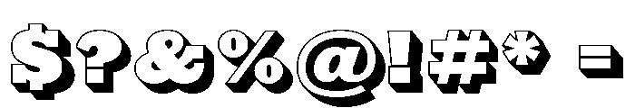 Caslon Antique Shaded Font OTHER CHARS