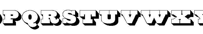 Caslon Antique Shaded Font UPPERCASE