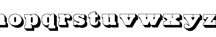 Caslon Antique Shaded Font LOWERCASE