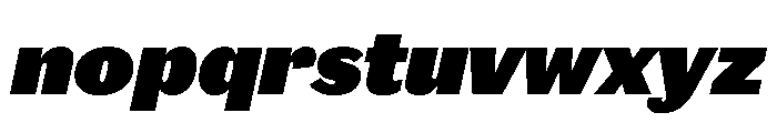 Caslon Doric Black Italic Font LOWERCASE