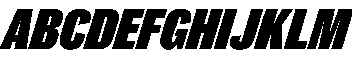 Caslon Doric Condensed Black Italic Font UPPERCASE