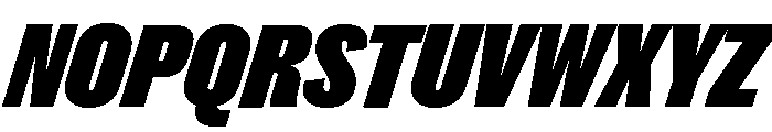 Caslon Doric Condensed Black Italic Font UPPERCASE