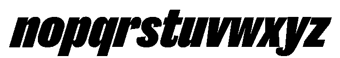 Caslon Doric Condensed Black Italic Font LOWERCASE