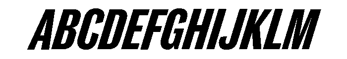 Caslon Doric Condensed Bold Italic Font UPPERCASE