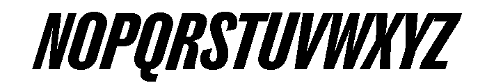 Caslon Doric Condensed Bold Italic Font UPPERCASE