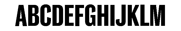 Caslon Doric Condensed Bold Font UPPERCASE