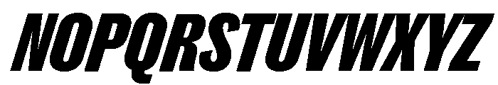 Caslon Doric Condensed Extrabold Italic Font UPPERCASE
