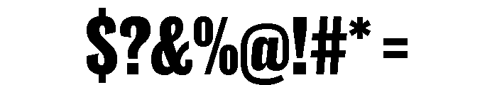 Caslon Doric Condensed Extrabold Font OTHER CHARS