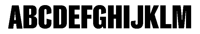 Caslon Doric Condensed Extrabold Font UPPERCASE