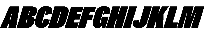 Caslon Doric Condensed Fat Italic Font UPPERCASE