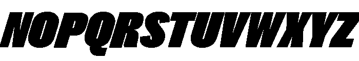 Caslon Doric Condensed Fat Italic Font UPPERCASE