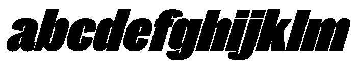 Caslon Doric Condensed Fat Italic FONT