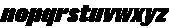 Caslon Doric Condensed Fat Italic Font LOWERCASE