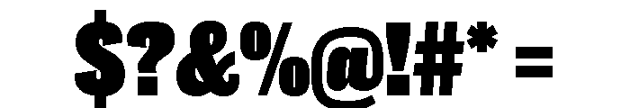 Caslon Doric Condensed Fat Font OTHER CHARS