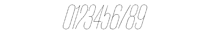 Caslon Doric Condensed Hairline Italic Font OTHER CHARS