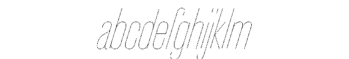 Caslon Doric Condensed Hairline Italic FONT