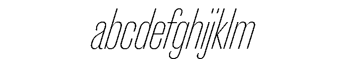 Caslon Doric Condensed Light Italic FONT