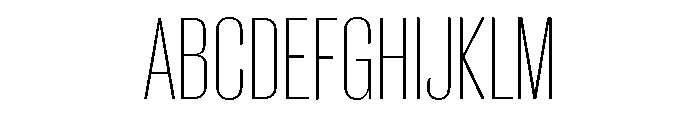 Caslon Doric Condensed Light Font UPPERCASE