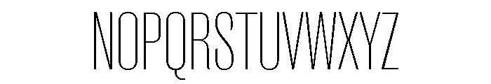 Caslon Doric Condensed Light Font UPPERCASE