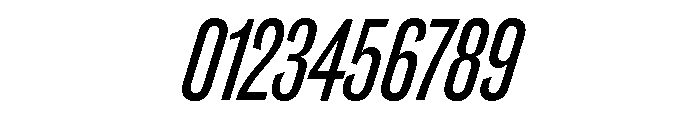 Caslon Doric Condensed Medium Italic Font OTHER CHARS