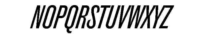 Caslon Doric Condensed Medium Italic Font UPPERCASE