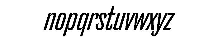 Caslon Doric Condensed Medium Italic Font LOWERCASE