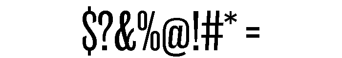 Caslon Doric Condensed Medium Font OTHER CHARS
