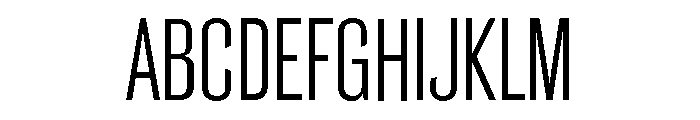 Caslon Doric Condensed Regular Font UPPERCASE
