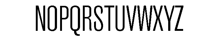 Caslon Doric Condensed Regular Font UPPERCASE