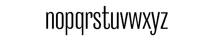 Caslon Doric Condensed Regular Font LOWERCASE