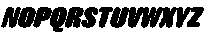 Caslon Doric Condensed Round Black Italic Font UPPERCASE