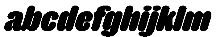 Caslon Doric Condensed Round Black Italic FONT