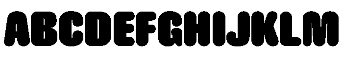 Caslon Doric Condensed Round Black Font UPPERCASE