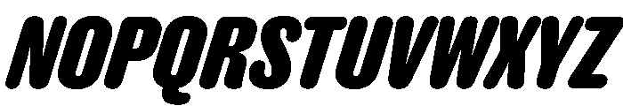 Caslon Doric Condensed Round Bold Italic Font UPPERCASE